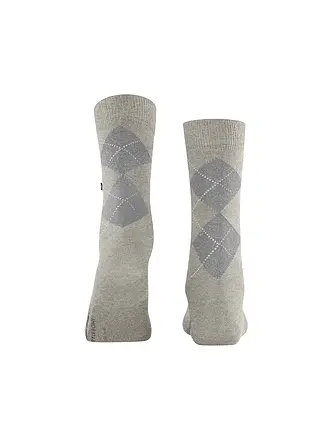 BURLINGTON | Chaussettes femme LUREX MARYLEBONE 36-41 noir | hellgrau
